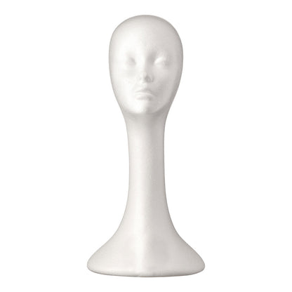 Red by kiss styrofoam Mannequin head tall. MH01