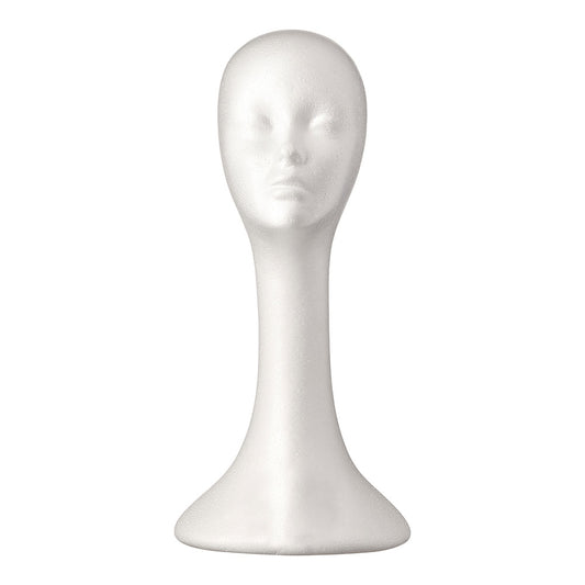 Red by kiss styrofoam Mannequin head tall. MH01