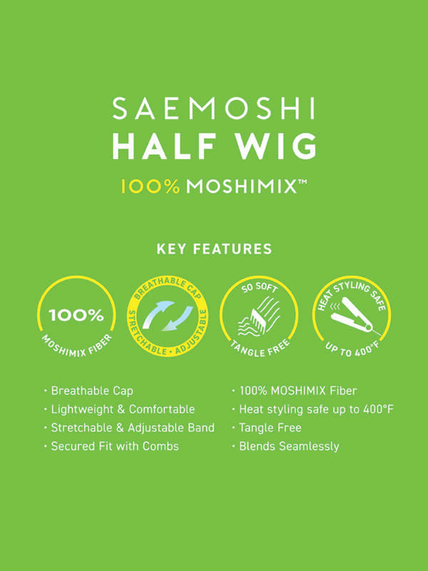 Vivace by Kiss Saemoshi half wig CHOA (CURLY 23”)