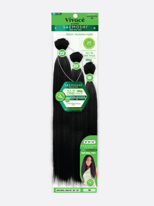 Vivace by Kiss Saemoshi 3pc Natural Yaki weave hair