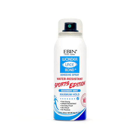 Ebin New York Wonder lace bond adhesive spray. Sports edition