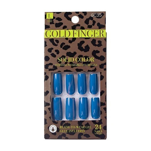 Gold finger Trendy nails. GC35