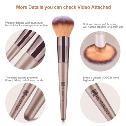 15PCS Champagne Gold Professional Makeup Brush Set