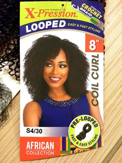 Sensationnel African collection Coil Curl (Loop) 8"