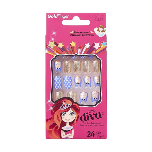 Gold finger little diva nails. BLL08