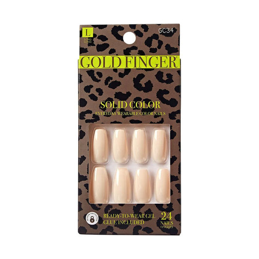 Gold finger Trendy nails. GC34