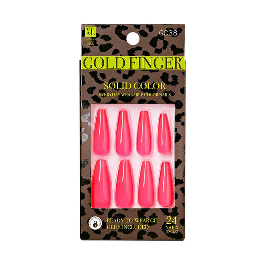 Gold finger Trendy nails. GC38