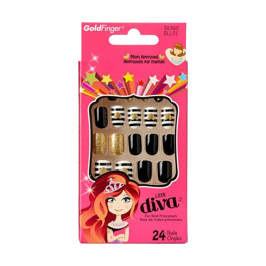 Gold finger little diva nails. BLL01