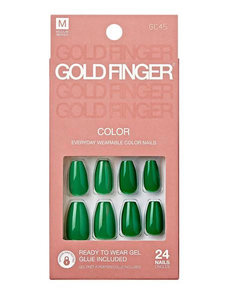 Gold finger Trendy nails. GC45