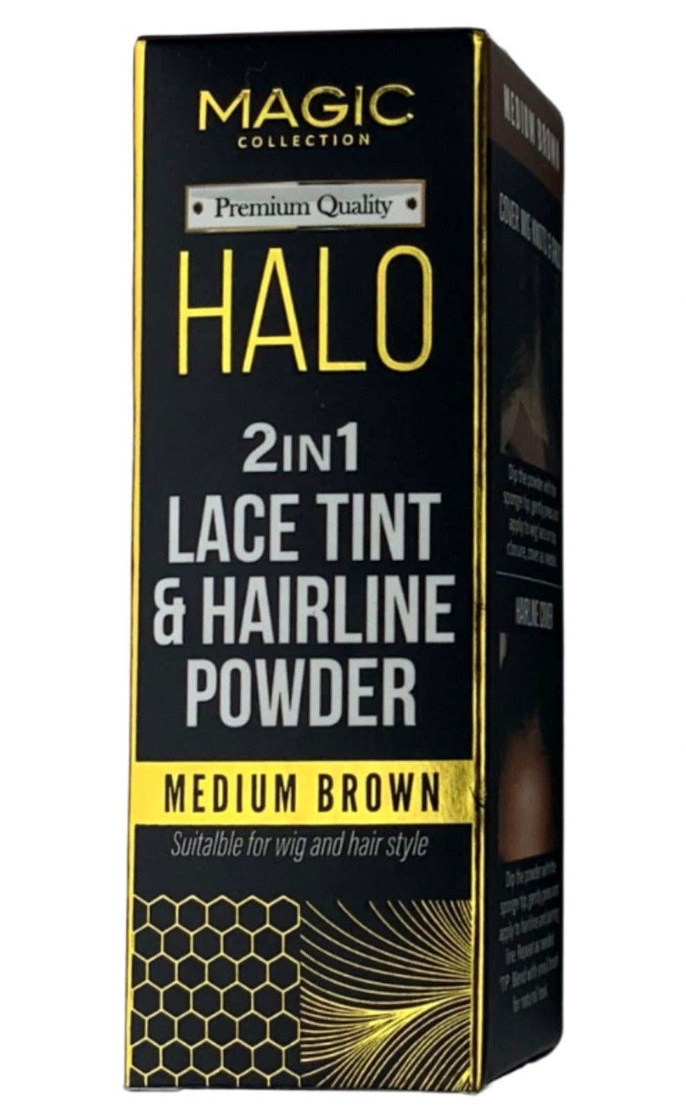 2IN1 lace tint & hairline powder-Medium brown