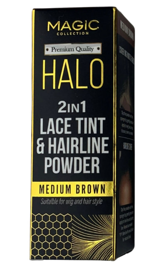 2IN1 lace tint & hairline powder-Medium brown