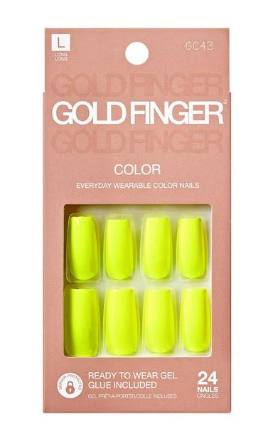 Gold finger Trendy nails. GC43