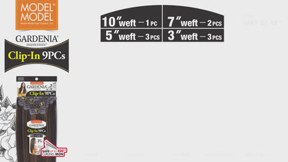 Model Model Gardenia 9pc clip in yaky straight 18"
