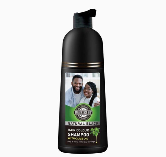 Barber shop aid hair colour shampoo