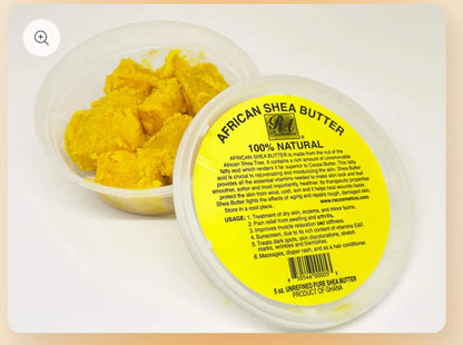 RA Cosmetics African Shea Butter. Yellow