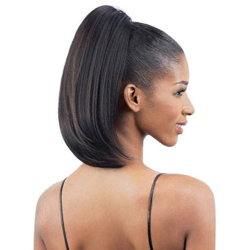 FreeTres Equal Drawstring Synthetic Ponytail-Yaky Bounce 14"