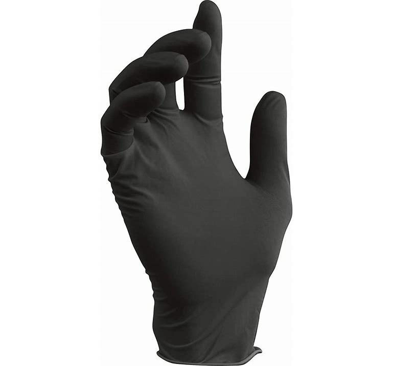 Semperguard Powder Free Black Vinyl Gloves
